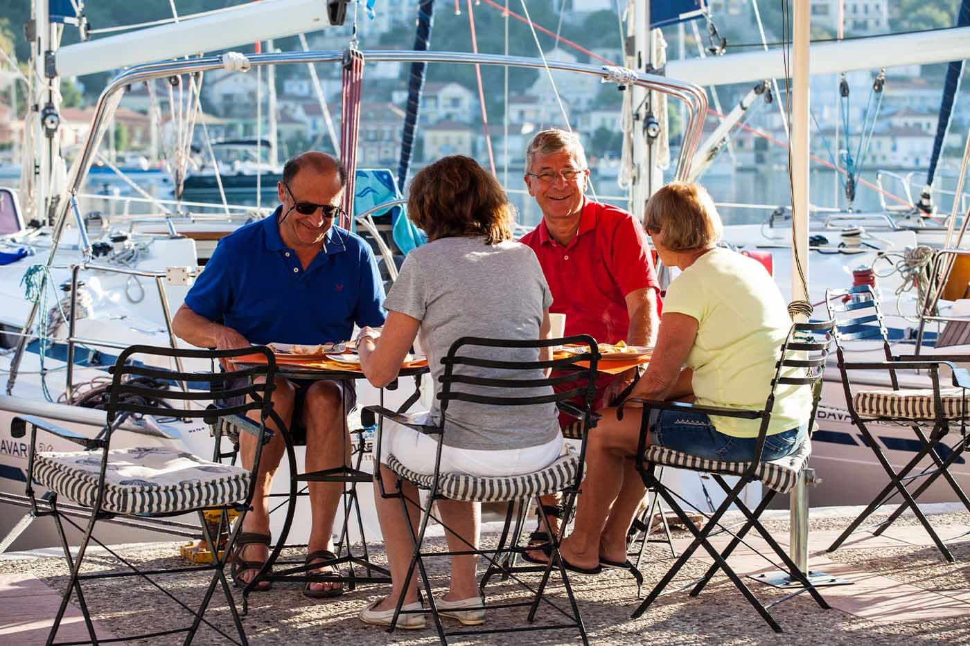 Harbourside dinner in Sami, Kefalonia