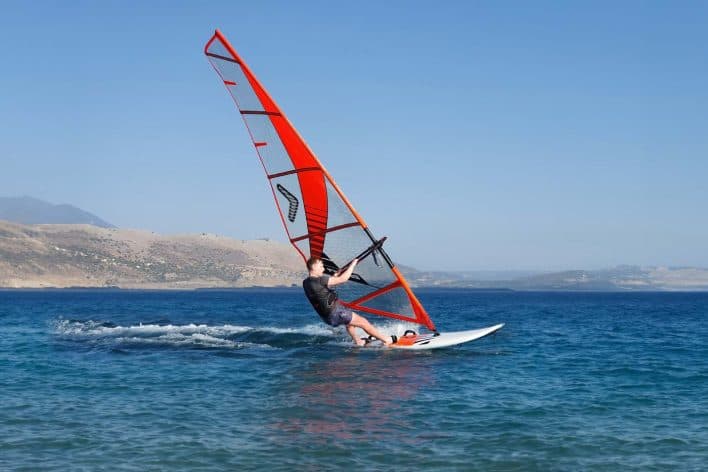 Windsurfing at BeyondBeach Club Windsurfing