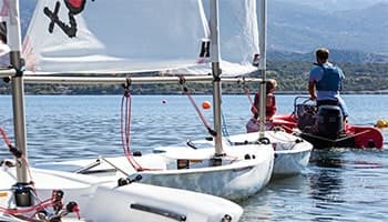 Beach activity holidays : our new beach sailing club on Kefalonia