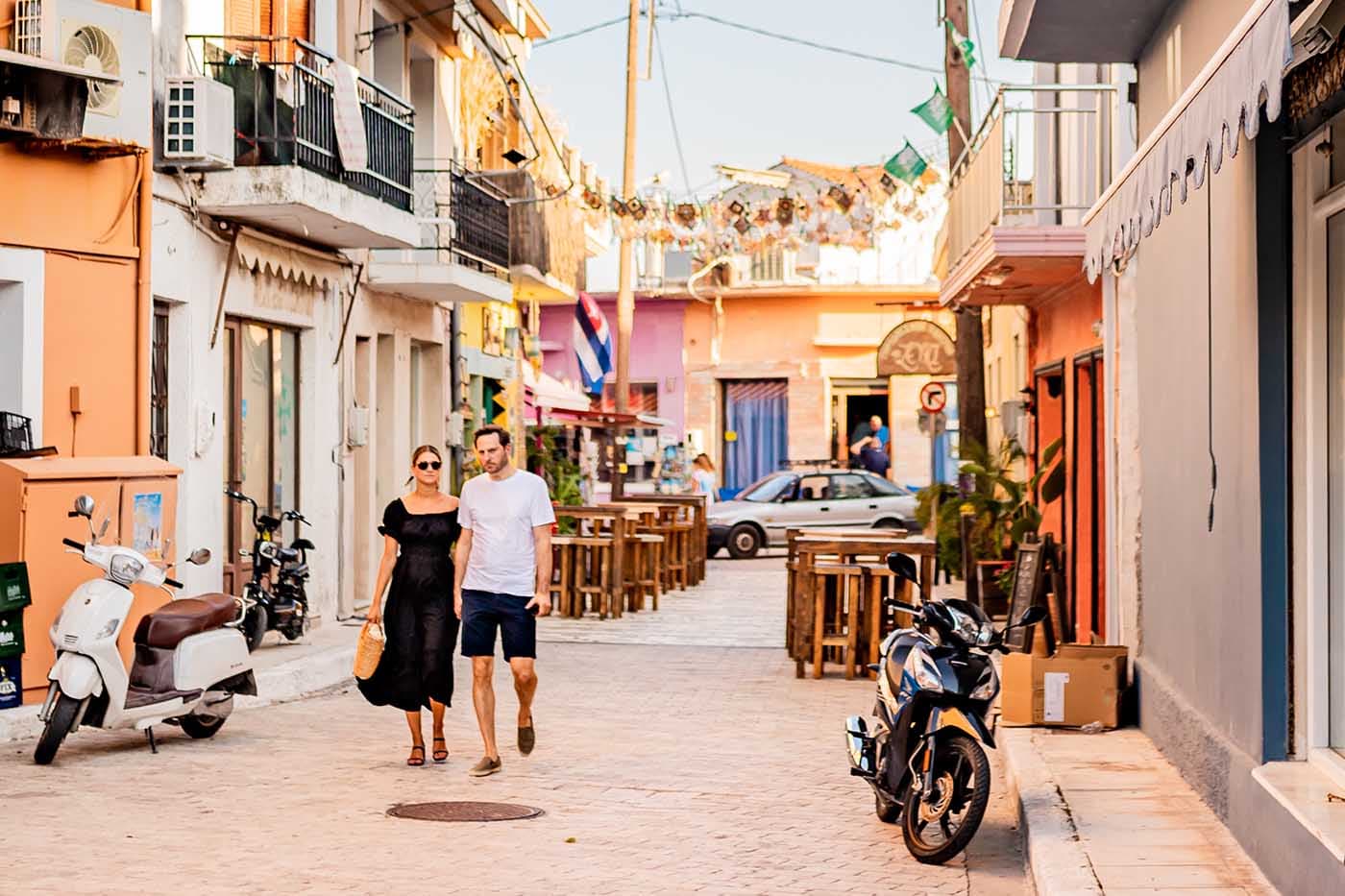 Quiet street in Lixouri town